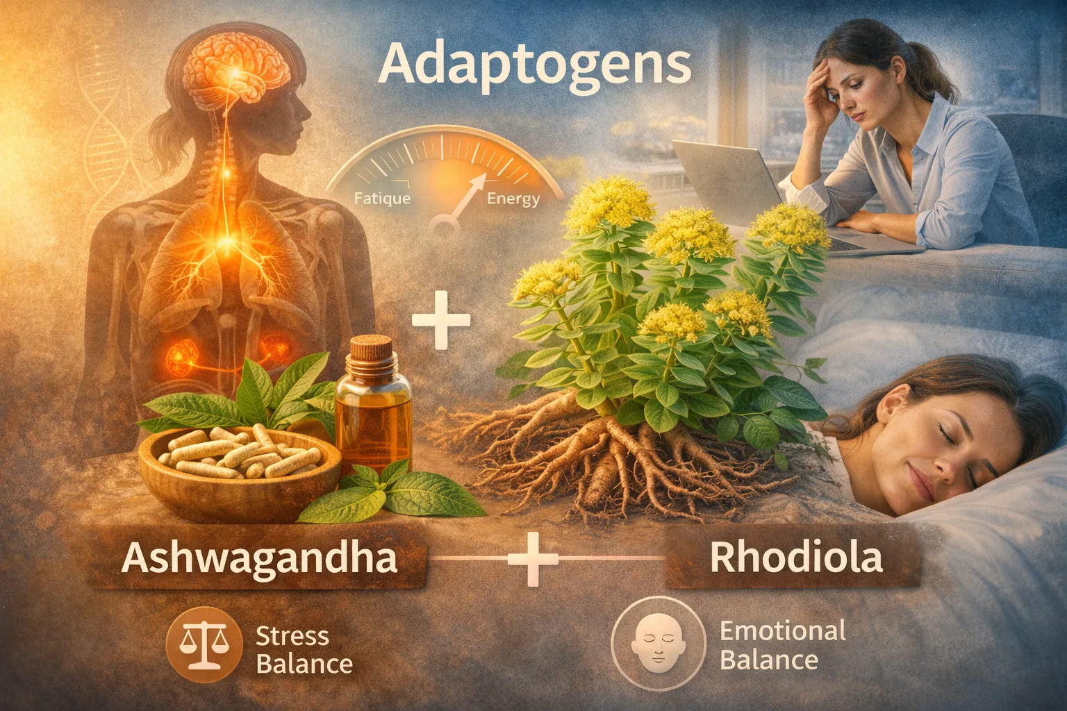 Adaptogens Explained: Ashwagandha & Rhodiola for Cortisol